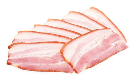 ham, bacon, voedsel, eten, slice, plakken, vet, hongerig Niderlander - Dreamstime