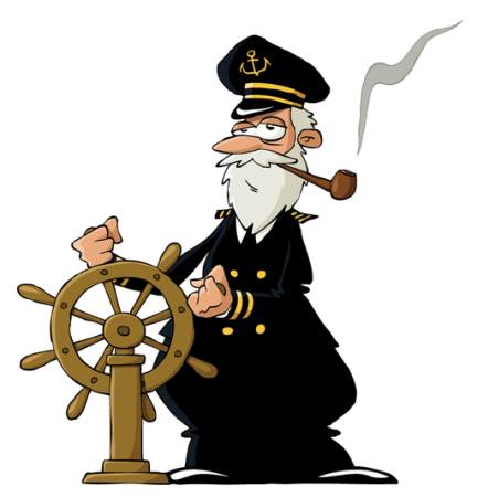 zeeman, zee, kapitein, wiel, pijp, rook Dedmazay - Dreamstime