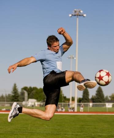 voetbal, sport, bal, man, speler Stephen Mcsweeny - Dreamstime
