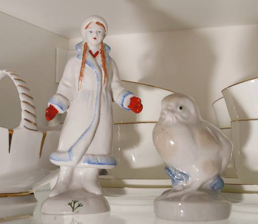 kvinde, statue, fugl, kopper,  Julia161