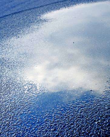 water, asfalt, hemel, reflectie, weg Bellemedia - Dreamstime