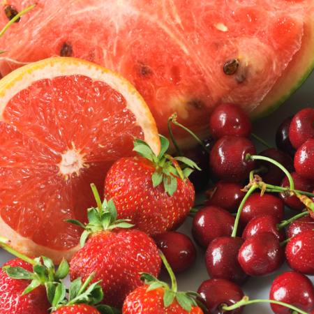 rood, fruit, mango, meloen, kersen, kersen Adina Chiriliuc - Dreamstime