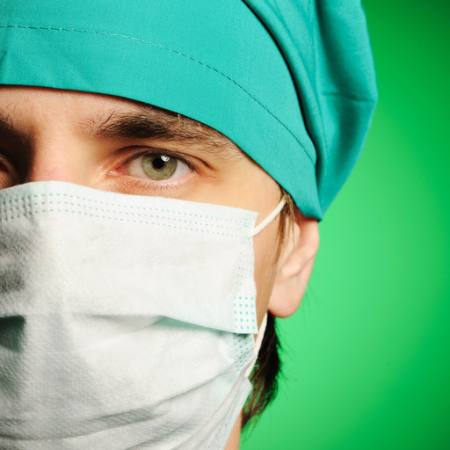 medic, masker, groen, man, oog, hoed, arts Haveseen - Dreamstime