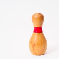 bowling, skål, rød, træ, ben George Kroll (Daddiomanottawa)