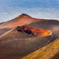 vulkan, eruption, ørken, natur, krater, landskab Martin Molcan (Martinmolcan)
