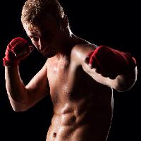 Boxer, krop, mand, hænder, handsker Dmytro Konstantynov (Konstantynov)