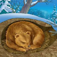 Pixwords Het beeld met draag, de winter, slaap, koude, natuur Alexander Kukushkin - Dreamstime