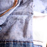 Pixwords Het beeld met jeans, tøj, blå Spectral-design