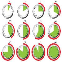 Pixwords Het beeld met tid, ur, sekunder, sekunder, grøn, rød, cirkel Rasà Messina Francesca (Francy874)