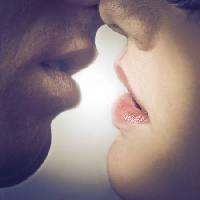 Pixwords Het beeld met kus, vrouw, mond, man, lippen Bowie15 - Dreamstime