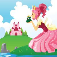 kikker, kus, vrouw, meisje, kasteel, roze Artisticco Llc - Dreamstime