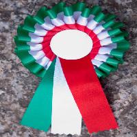 Pixwords Het beeld met bånd, flag, farver, marmor, grøn, hvid, rød, rund Massimiliano Ferrarini (Maxferrarini)