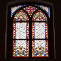 Pixwords Het beeld met venster, verf, het schilderen, glas, kerk Aliaksandr  Mazurkevich - Dreamstime
