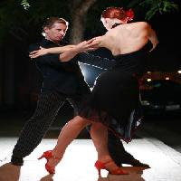 Pixwords Het beeld met dans, man, vrouw, zwart, toneel, muziek Konstantin Sutyagin - Dreamstime