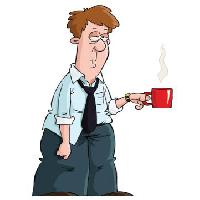 Pixwords Het beeld met man, koffie, cofe, koffie, rood, kop Dedmazay - Dreamstime